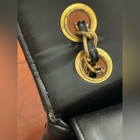 Vintage Meyers USA Quilted Leather Flap Bag • Made in USA Chain Purse - Picture 8 of 15